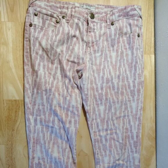 Free People Geometric Pattern Denim Jeans - Picture 8 of 10